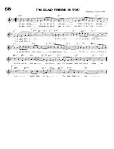 télécharger la partition d'accordéon I'm glad there is you (Chant : Sarah Vaughan) (Slow Blues) au format PDF