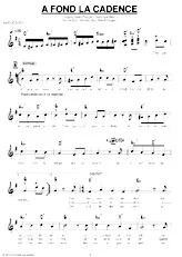 scarica la spartito per fisarmonica A fond la cadence (Marche Disco) in formato PDF