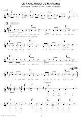 descargar la partitura para acordeón Le fandango de Mariano (Valse Fandango) en formato PDF