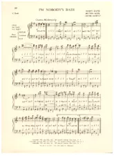scarica la spartito per fisarmonica I'm nobody's baby (Interprètes : Plantation Dance Orchestra) (Fox-Trot) in formato PDF