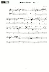 scarica la spartito per fisarmonica Insieme come fratelli (Chant : Pierangelo Comi) (Rumba) in formato PDF