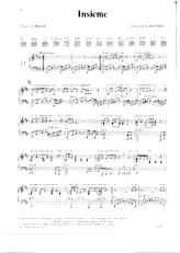 télécharger la partition d'accordéon Insieme (Chant : Mina) (Slow) au format PDF