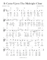 descargar la partitura para acordeón It came upon the midnight clear (Valse de Noël) en formato PDF