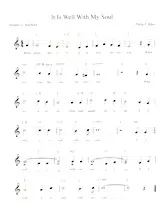 télécharger la partition d'accordéon It is well with my soul (Hymne) au format PDF