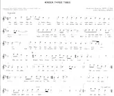 scarica la spartito per fisarmonica Knock three times (Interprètes : Dawn) (Swing Madison) in formato PDF