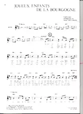 scarica la spartito per fisarmonica Joyeux enfants de la Bourgogne (Chant Traditionnel) in formato PDF