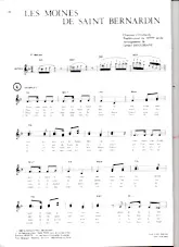 descargar la partitura para acordeón Les moines de Saint Bernardin (Folklore) en formato PDF