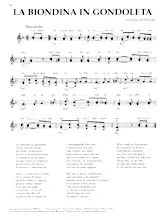 descargar la partitura para acordeón La biondina in gondoleta (Barcarole) en formato PDF