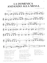 télécharger la partition d'accordéon La domenica andando alla messa (Chant : Gigliola Cinquetti) (Valse) au format PDF