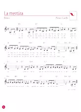 download the accordion score La mentira (Boléro) in PDF format