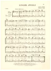 scarica la spartito per fisarmonica Linger awhile (Interprètes : Paul Whiteman & Orchestra) (Fox-Trot) in formato PDF