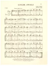 télécharger la partition d'accordéon Linger awhile (Interprètes : Paul Whiteman & Orchestra) (Fox-Trot) au format PDF