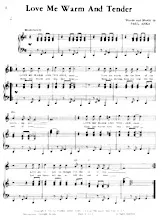 download the accordion score Love me warm and tender in PDF format