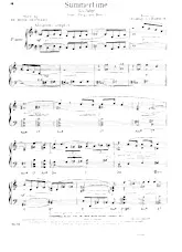 scarica la spartito per fisarmonica Summertime (Lullaby) (From : Porgy and Bess) in formato PDF