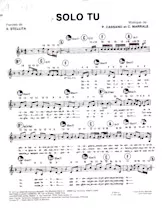 download the accordion score Solo tu (Chant : Matia Bazar) in PDF format