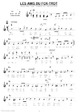 descargar la partitura para acordeón Les amis du fox trot en formato PDF