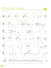 descargar la partitura para acordeón Manha de carnaval (Mañana de carnaval)(Black orpheus)(A day in the life of a fool) (Bossa Nova) en formato PDF