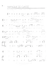 descargar la partitura para acordeón Manque de classe (Variété) en formato PDF
