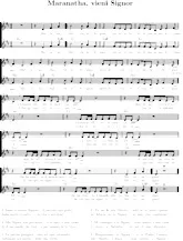 télécharger la partition d'accordéon Maranatha Vieni Signor (Hymne) au format PDF