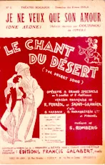 download the accordion score Je ne veux que son amour (One alone) (L'ombre rouge) (De l’Opérette : Le chant du désert) (Chant : Couzinou) in PDF format