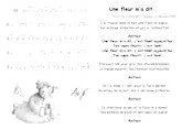 download the accordion score Une fleur m'a dit (Chant : Mannick) in PDF format