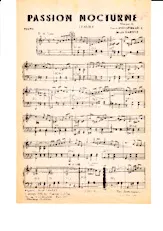 scarica la spartito per fisarmonica Passion Nocturne (Valse) in formato PDF