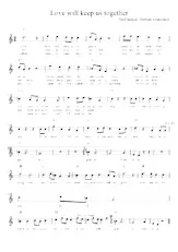 download the accordion score Love will keep us togehter in PDF format