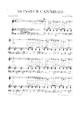 télécharger la partition d'accordéon Monsieur Cannibale (Chant : Sacha Distel) (Cha Cha) au format PDF