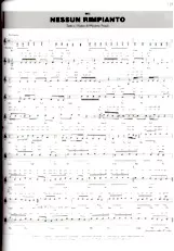download the accordion score Nessun Rimpianto (Chant : Max Pezzali) (Slow) in PDF format