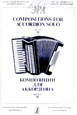 télécharger la partition d'accordéon Compositions For Accordion Solo (The Accordionists Variety Repertoire) (Volume 10) (9 Titres) au format PDF