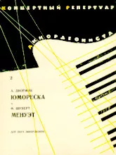 scarica la spartito per fisarmonica Répertoire de concert de l'accordéoniste : Humoreske / Menuet (Duo d'Accordéons) (Volume 2) in formato PDF