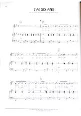 scarica la spartito per fisarmonica J'ai dix ans (Swing Madison) in formato PDF