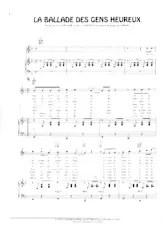 descargar la partitura para acordeón La ballade des gens heureux (Swing Madison) en formato PDF