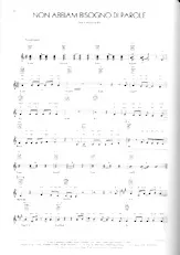 descargar la partitura para acordeón Non abbiam bisogno di parole (Bossa Nova) en formato PDF