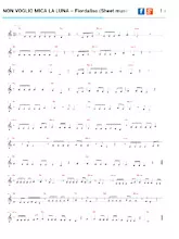 télécharger la partition d'accordéon Non voglio mica la Luna (Chant : Fiordaliso) (Disco Rock) au format PDF