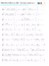 descargar la partitura para acordeón Non voglio mica la Luna (Chant : Fiordaliso) (Disco Rock) en formato PDF