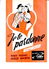 scarica la spartito per fisarmonica Je te pardonne (Orchestration) (Tango Chanté) in formato PDF