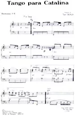 télécharger la partition d'accordéon Tango Para Catalina (Orchestration Complète) au format PDF
