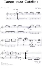 scarica la spartito per fisarmonica Tango Para Catalina (Orchestration Complète) in formato PDF