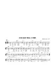 descargar la partitura para acordeón Our day will come (Interprètes : Ruby & The Romantics) (Quickstep) en formato PDF