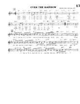 scarica la spartito per fisarmonica Over the rainbow (Du Film : The Wizard of Oz) (Chant : Judy Garland) (Slow) in formato PDF