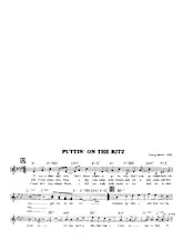 télécharger la partition d'accordéon Puttin' on the Ritz (Chant : Taco) (Swing Madison) au format PDF