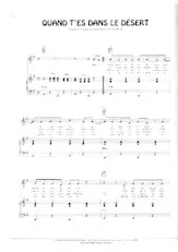 descargar la partitura para acordeón Quand t'es dans le désert (Disco Rock) en formato PDF