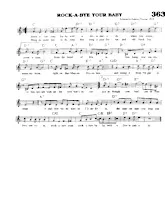 scarica la spartito per fisarmonica Rock a bye your baby with a dixie melody (Chant : Dean Martin) (Slow Fox-Trot) in formato PDF