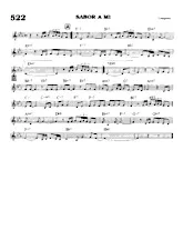 download the accordion score Sabor a mi (Chant : Eydie Gormé & Trio Los Panchos) (Rumba) in PDF format