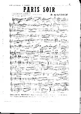 scarica la spartito per fisarmonica Paris soir (Valse Musette) in formato PDF