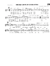 descargar la partitura para acordeón Smoke gets in your eyes (Du Film : Roberta) (Interprètes : Johnny Mathis / The Platters) (Slow) en formato PDF