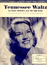 download the accordion score Tennessee Waltz (Chant : Patti Page) in PDF format