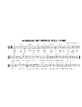 descargar la partitura para acordeón Someday my prince will come en formato PDF