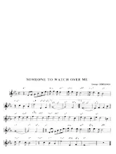 télécharger la partition d'accordéon Someone to watch over me (Fox-Trot) au format PDF